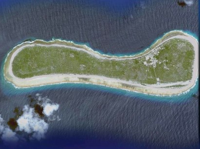 Aerial view of Nukutavake